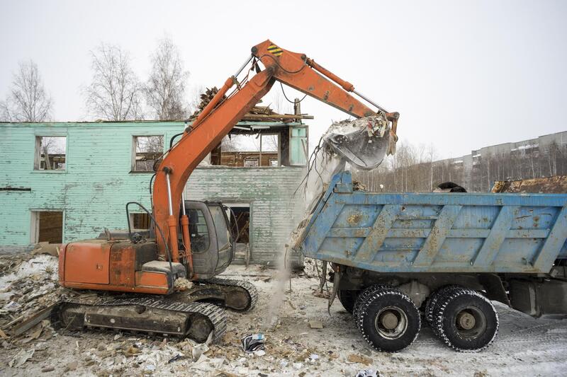 Demolition and excavation in Ogden, Utah